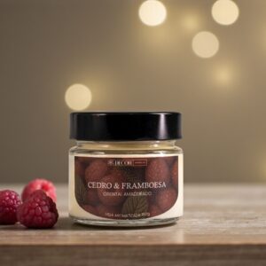 Ve150 - Vela Aromatizada 150g - Cedro e Framboesa